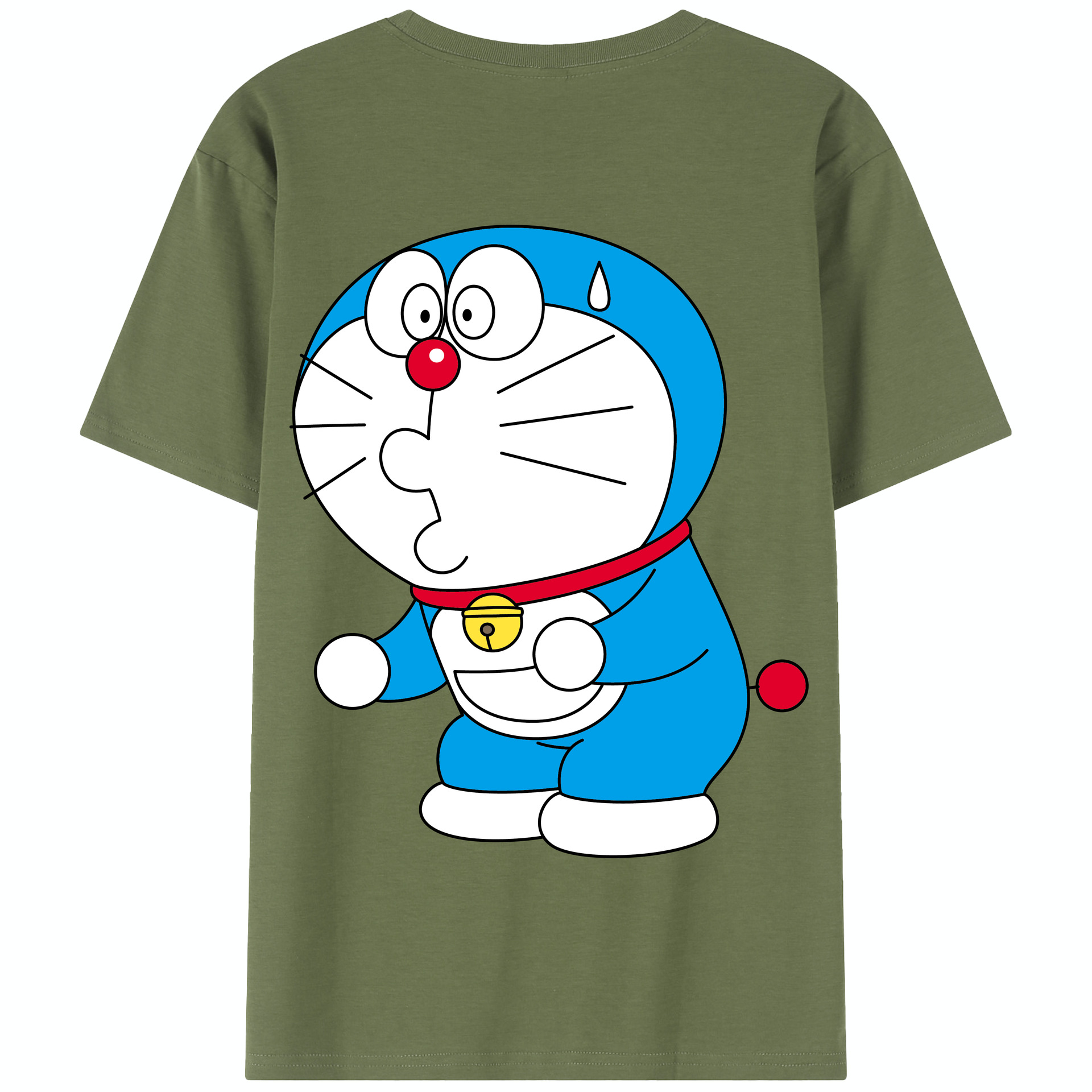 （画像用） ドラえもん Doraemon 綿100％半袖Tシャツ（背面プリント）